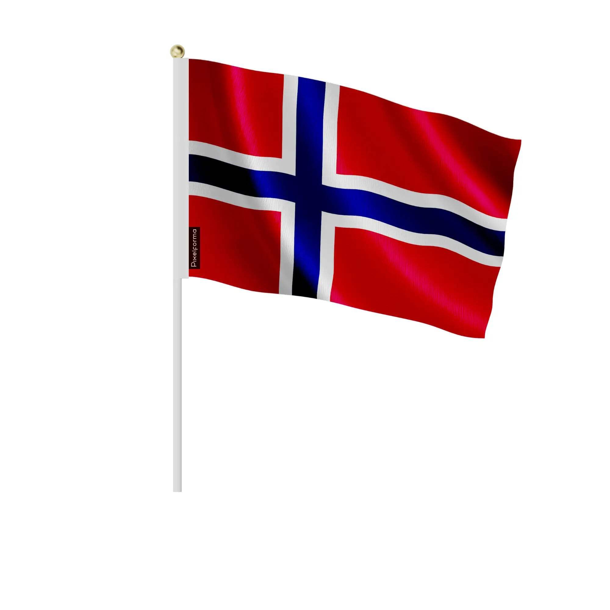 Drapeau île Bouvet 20x30cm lot de 100 pièces pour célébration et fête
