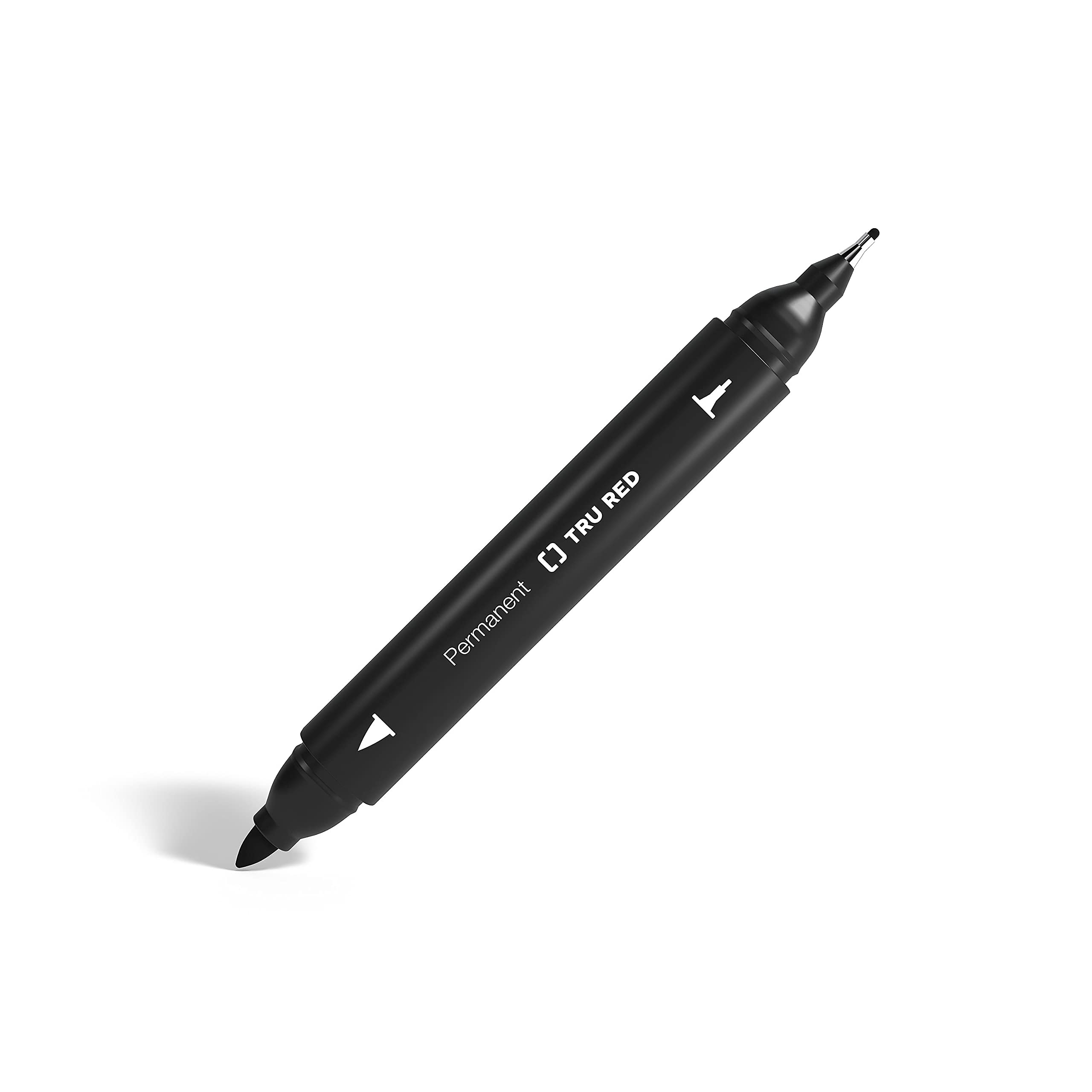 Amazon.com: TRU RED Permanent Markers, Twin Tip, Black, 4 Pack
