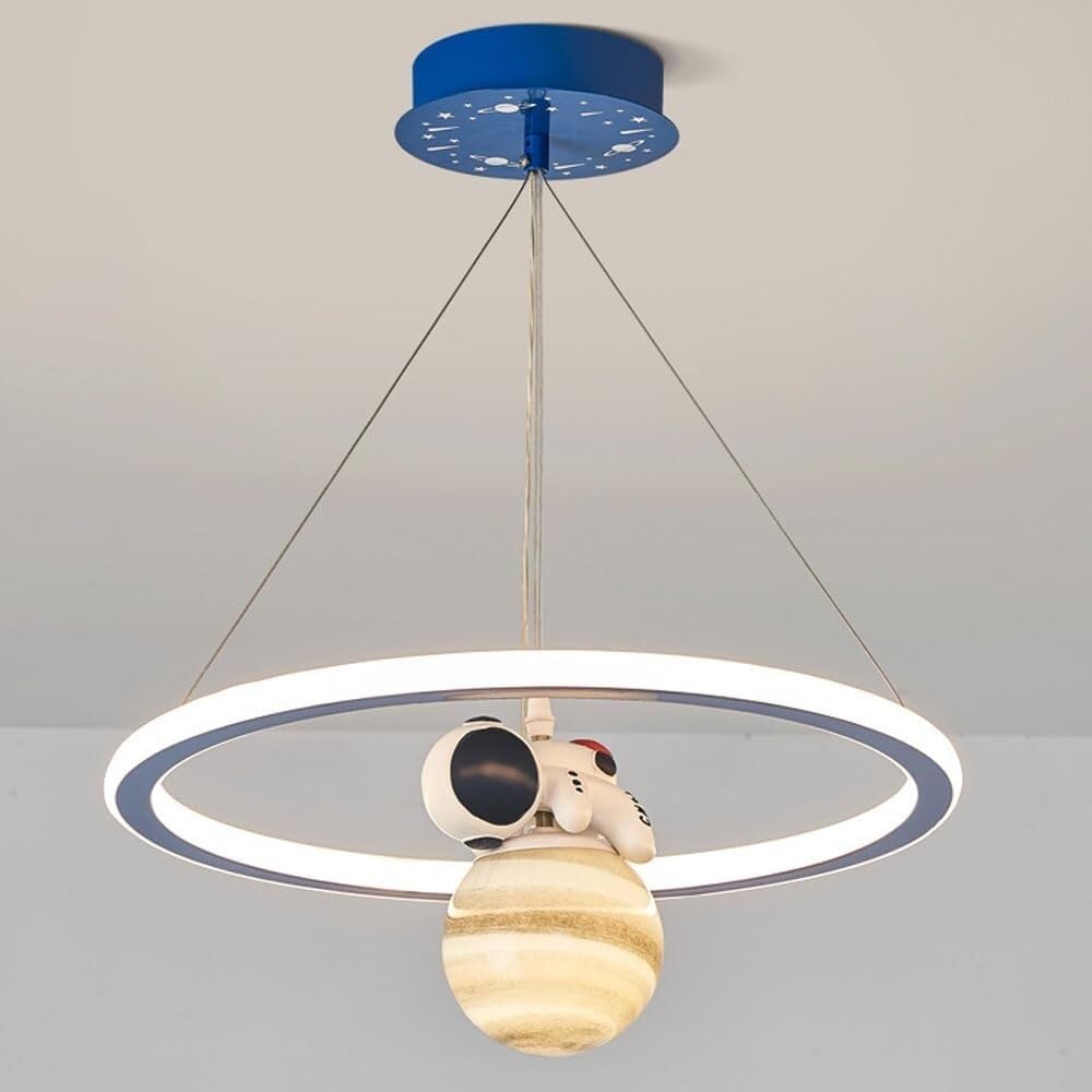 Lustre astronaute LED pour chambre d'enfant et deco de plafond