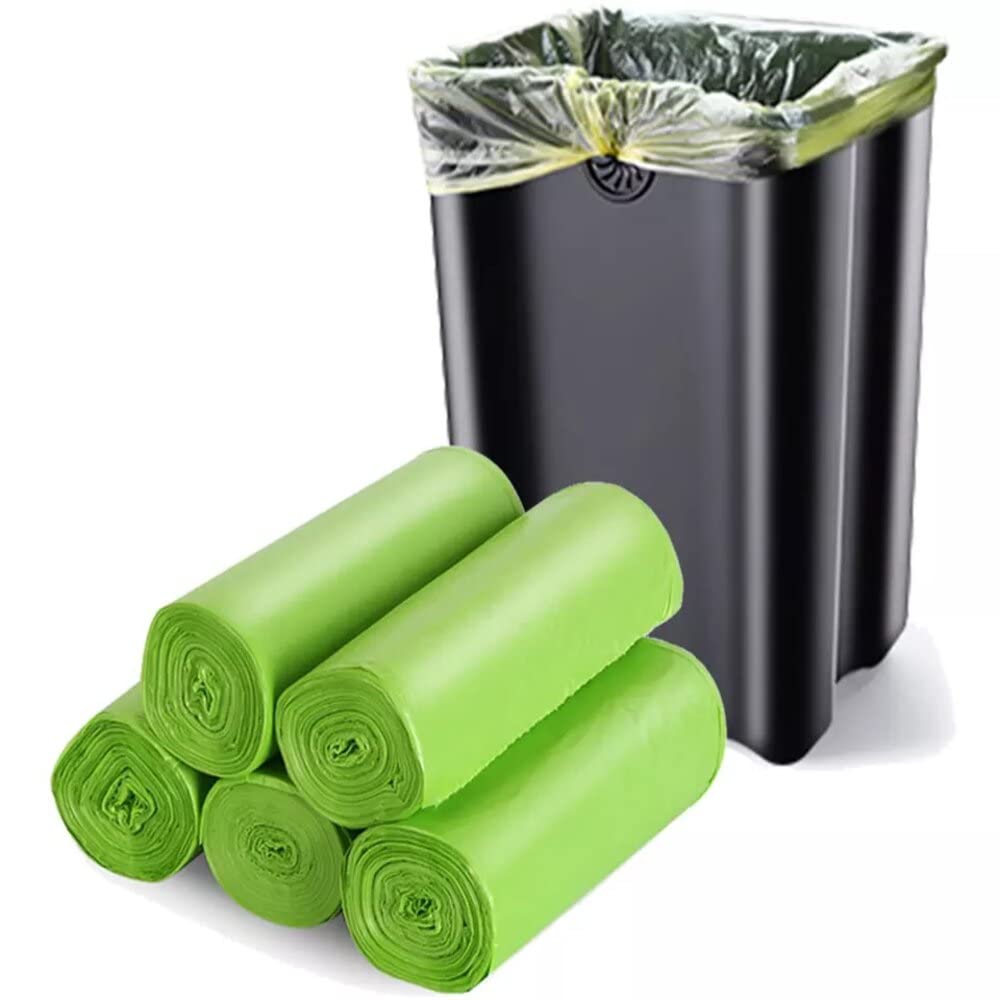 Biodegradable Garbage Bags Small Size 17 inch×19 inch (30 Bags Per Roll) Dustbin Bags For Office Home Kitchen | Eco Friendly | Trash Bags | Green (B0C7WQV5DL) Amazon Price History, Amazon Price Tracker