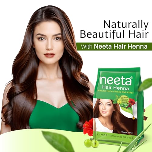 Image of Neeta Natural Henna Based Hair Color With The Power Of Natural Herbs For Smooth & Silky Hair (125Gm Natural Brown)