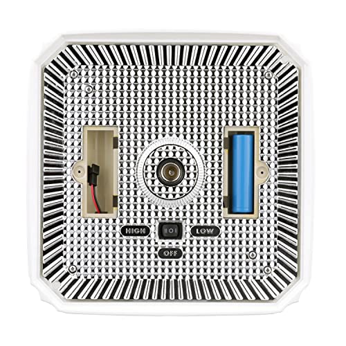 Gama Sonic Hanging Solar Light For Pergola Trellis Gazebo, Outdoor Solar Lamp Pendant, White Resin, Baytown Ii Bulb, 5Ft Decorative Chain, Separate Solar Panel And Remote Control (105Bcx21) #TOP7