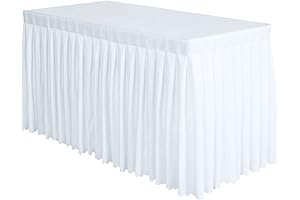 Elegant White Table Skirts: Glamorous Decorations for Special Occasions