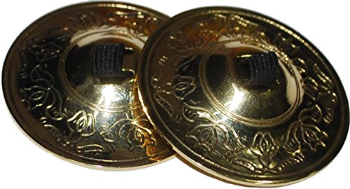 Wevez GOLDLOTUS Belly Dancing Finger Zills Finger Cymbals 2 Pairs / 4 Pcs Golden thumb #3