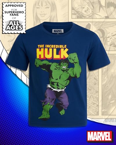 Marvel Boys Shirts Spiderman Avengers Hulk Iron Man Graphic Tees for Boys - image 3