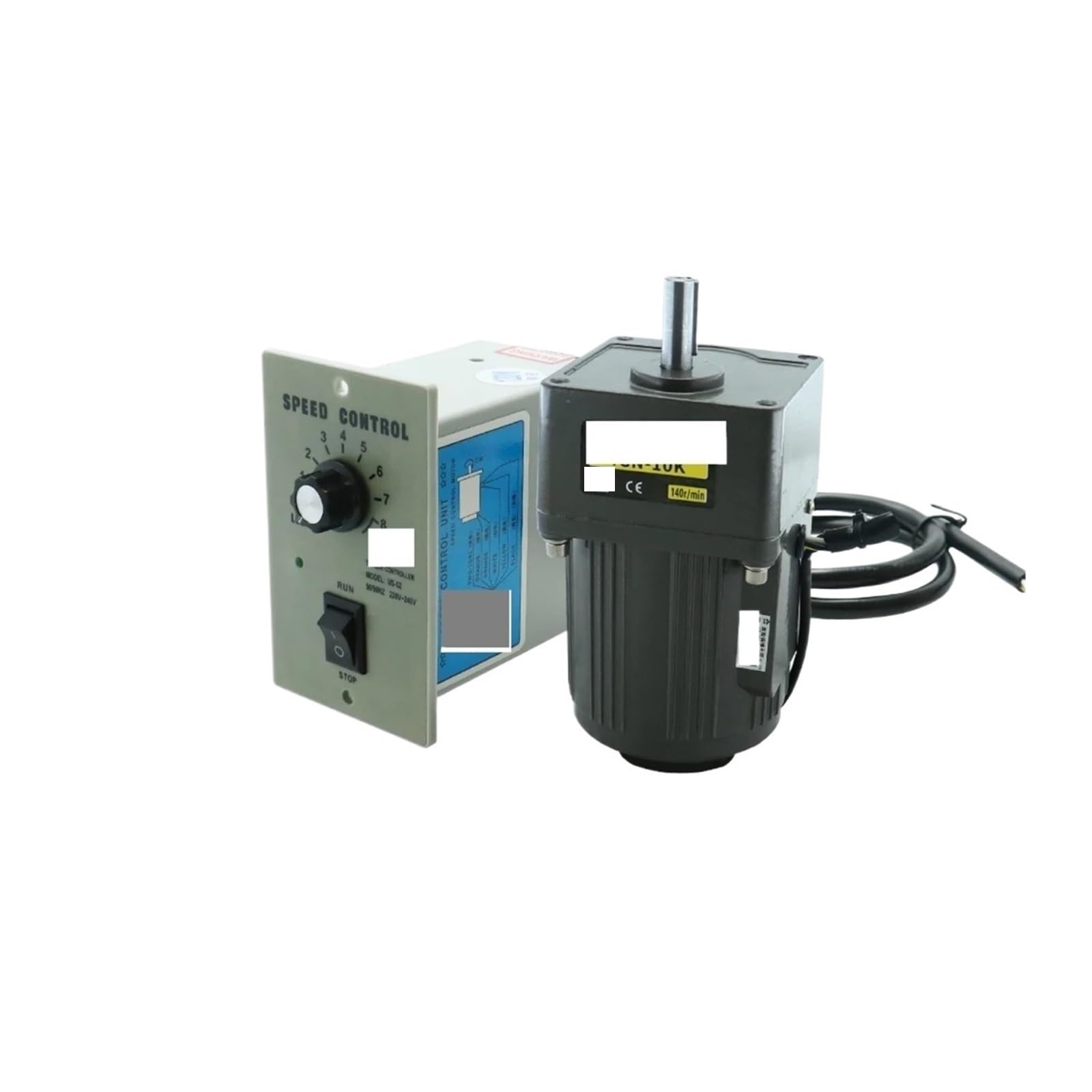 MUYTQAERG Motor 25W AC 110v Single Phase Asynchronous Gear 10mm Shaft+ Speed Controller 5RPM-1350RPM 50/60hz DC(0-78 RPM)