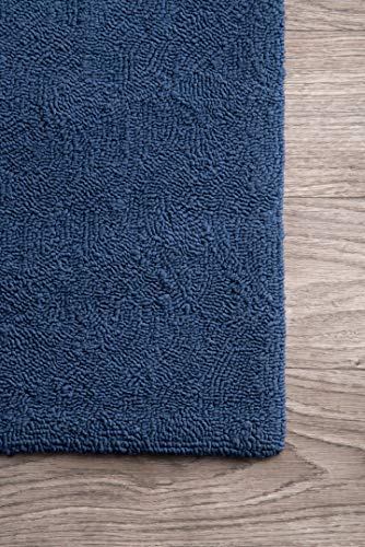 Nuloom Hand Hooked Marine Indoor/ Outdoor Area Rug, 2' X 4', Navy #TOP2