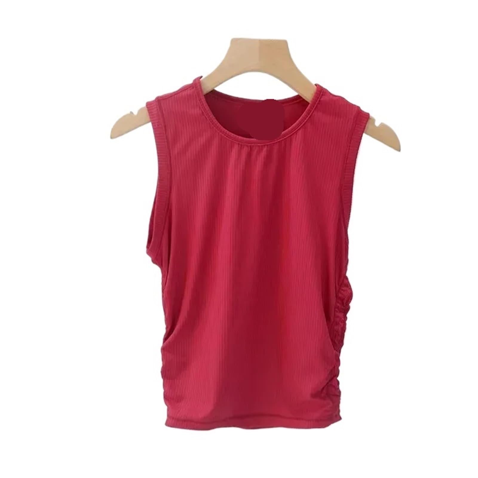 Gilet Senza Maniche da Yoga, da Corsa, ad Asciugatura Rapida, Elasticizzato e Aderente, Top Dimagrante in Vita Casual per Sport Casual
