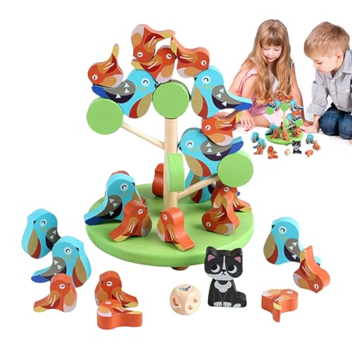 Generisch Juego apilable, juegos familiares de pájaros - actividad motriz fina, juguete educativo interactivo para el aula y la mesa familiar