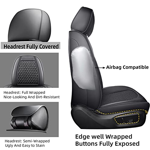 image for hikeaglauto Car Seat Covers Full Set, Faux Leather Seat Covers for Car
