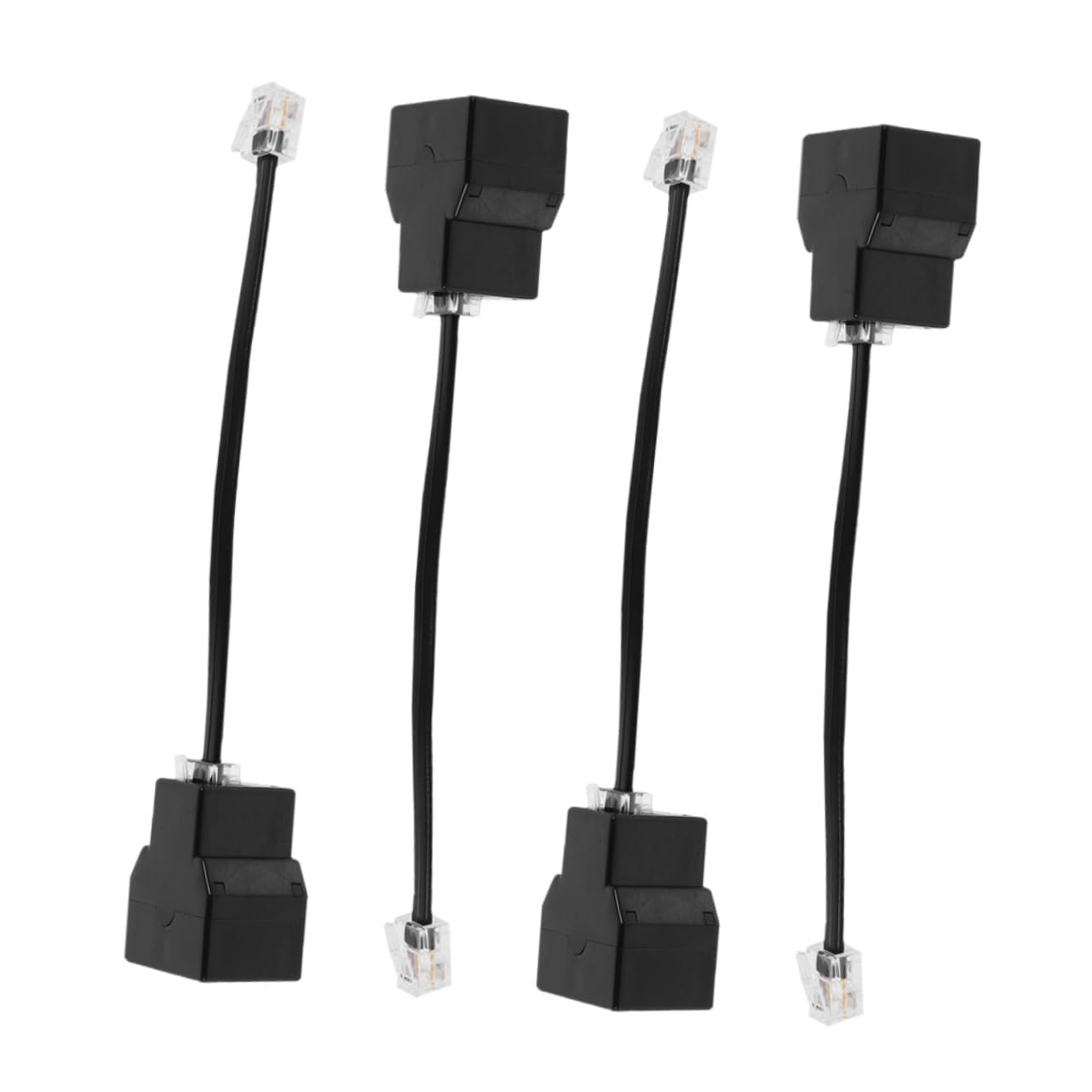 Levemolo 20pcs Splitter Adapter Telephone Converter Cable Core Pc Detachable Design for Flexible Connectivity Compatible Telephones and Fax Machines