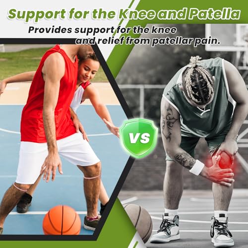 Image of 2PCS Patellar Tendon Knee Strap Knee Band for Knee Pain Relief Patella Band for Basketball Running Sports Breathable Patellar Tendon Support Strap