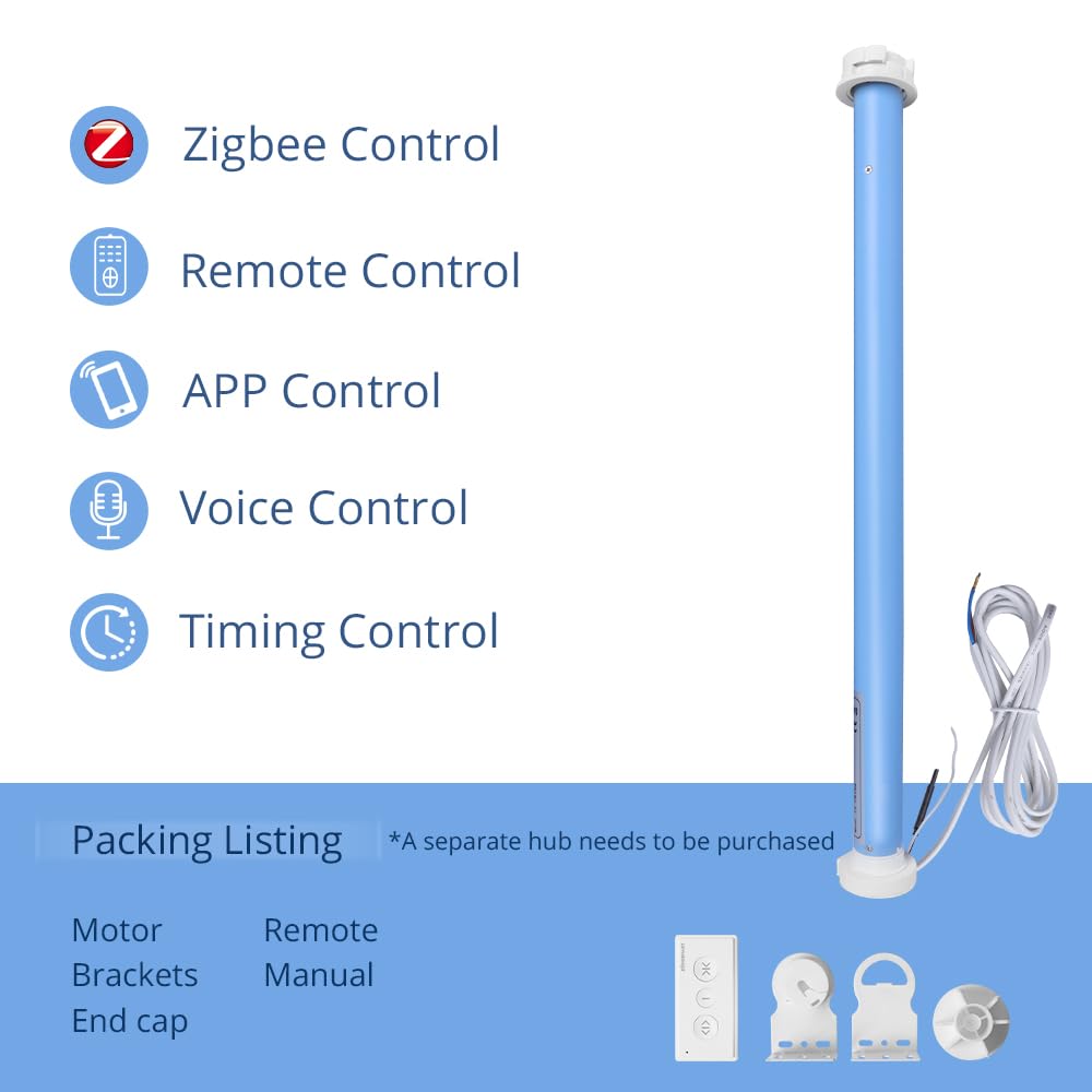 Packing list for YoumiAi Zigbee Motorized Electric Blind Shade