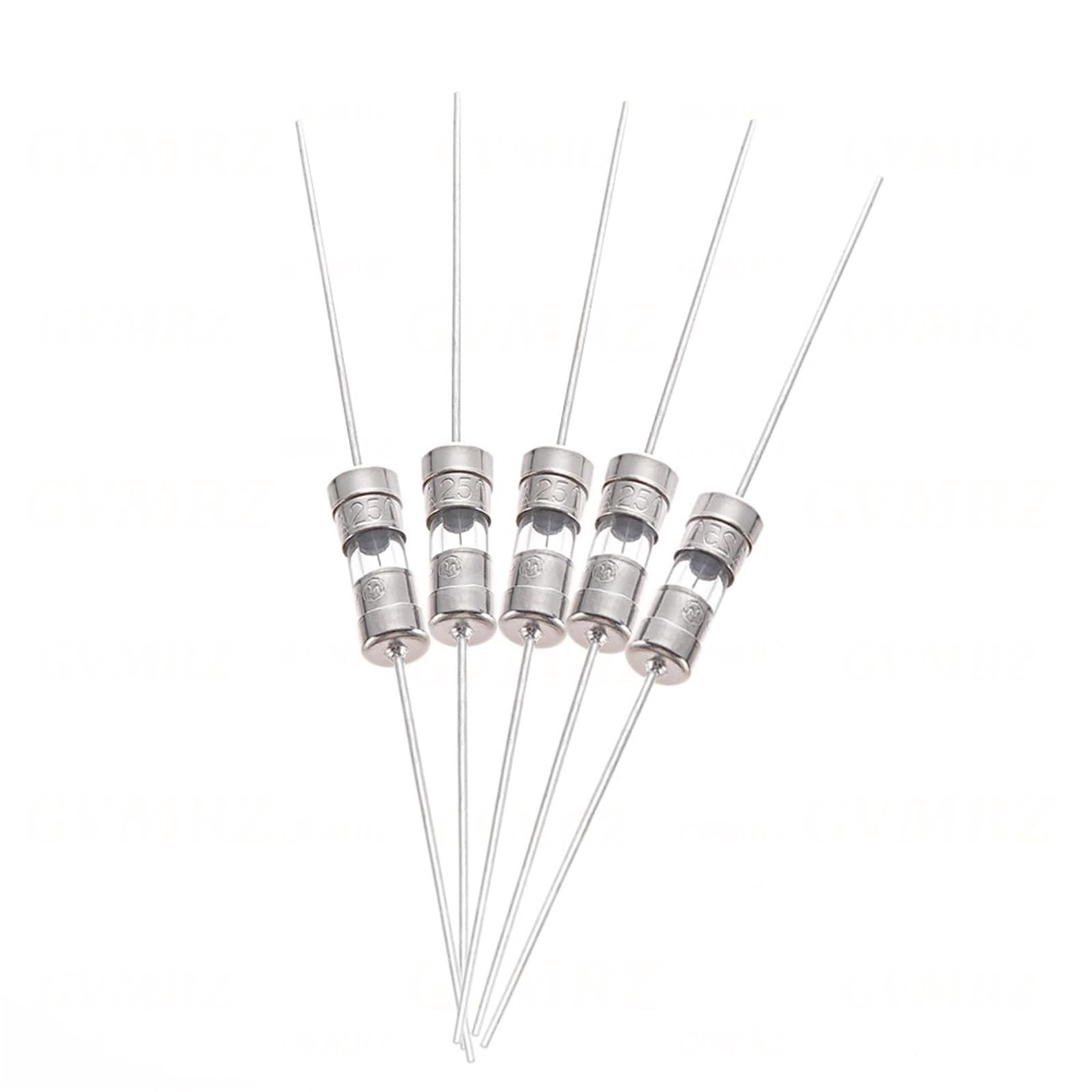 100 Teile/los 3,6x10mm Glassicherung Mit Führt Axial Bedrahtet Rohr 6.3A 10A AMP(Slow-T,6.3A)