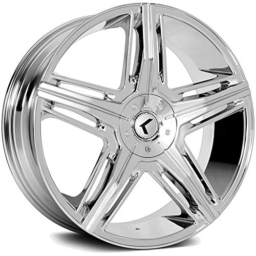 Kraze Wheels HYPE Chrome Wheel with Aluminum (20 x 8.5 inches /5 x 5 mm, 40 mm Offset)