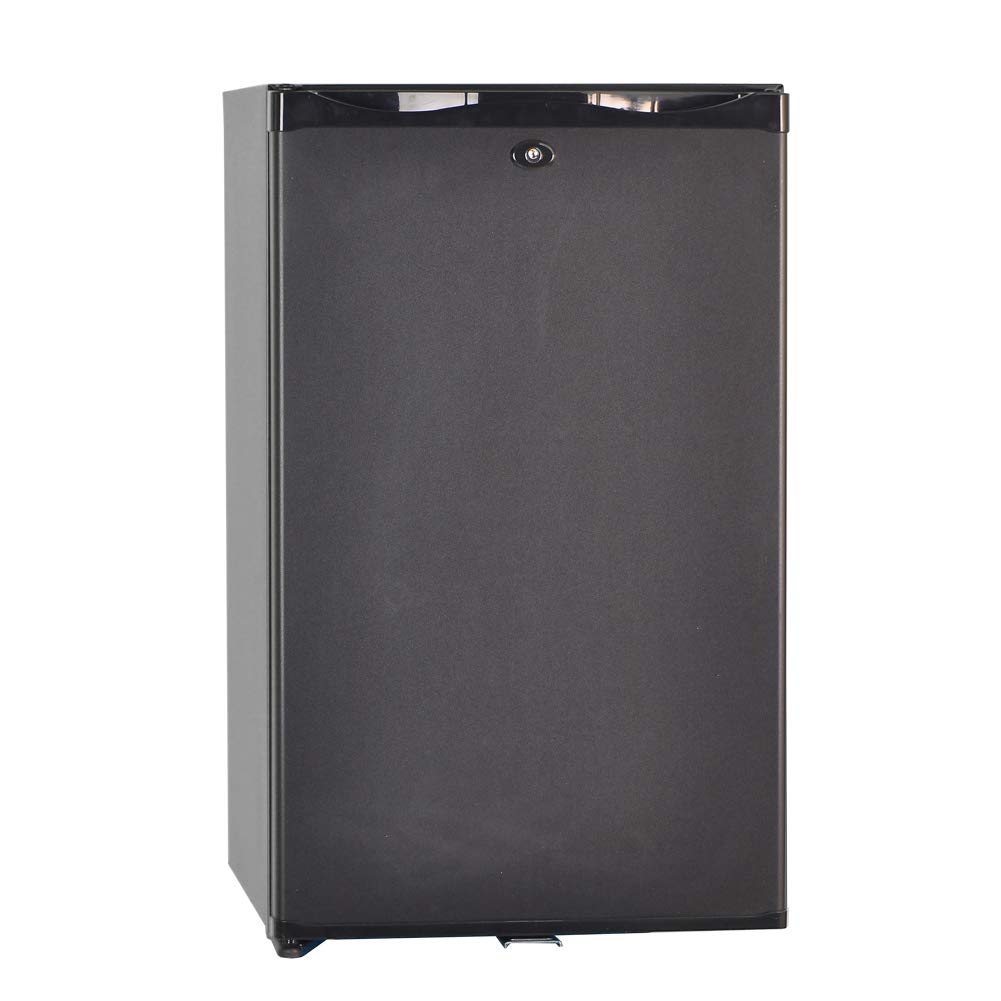 Smad Portable Single Door Absorption Mini Fridge No Noise With Lock & Adjustable Foot & Reversible D