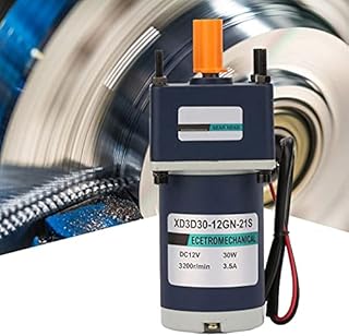 Davitu DC Motor - 12V/30W DC Gear Motor Electric Permanent Magnet Permanent Magnet DC Motor 3000/3200RPM model XD3D30-12GN-32S - (Speed(RPM): 210RPM)