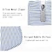 E-Tree Cute Makeup Bag,Zipper Make up Pouch for Purse,Toiletry Skincare Cosmetic Brush Case for Women Man,Personal Items Storage Organizer,Travel Size Essentials Accessories (Blue Stripe)