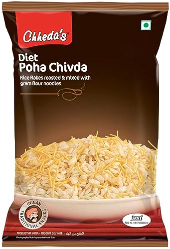 Image of Chheda's Diet Poha Chivda - Crispy Poha Chivda with Sev (300g Pack of 1)
