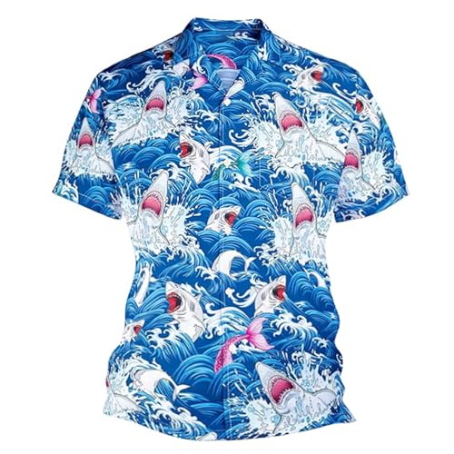 Chemise Hawaïenne Homme Funky Casual à Boutons : L'Imprimé Tendance