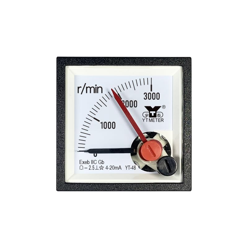 NURII CP48 Double Pin 4-20mA Tachometer 300r/min 1500rpm 3000rpm Inverter Panel YT48(3000r/min 4-20mA)