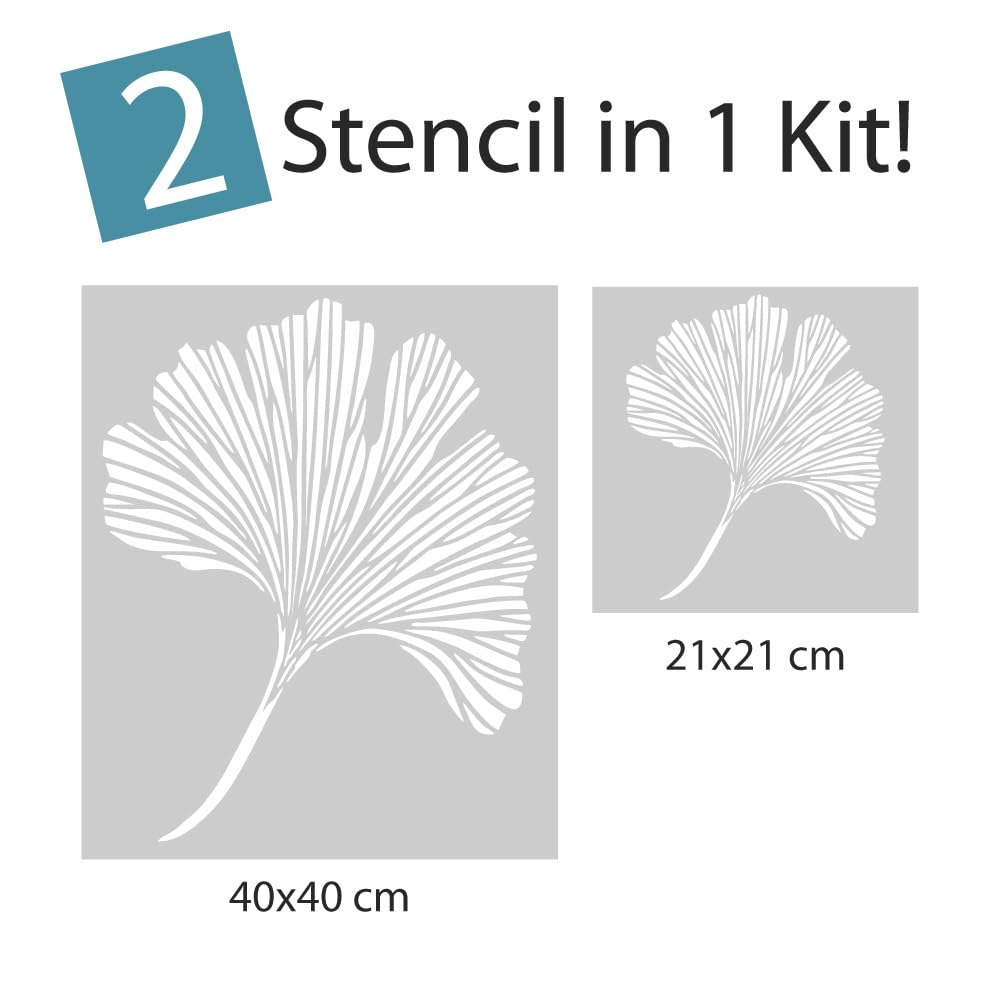 RE-COVERTILES - Stencil for Painting and Decoration, Model - 14, Set 2 pz - 50x40 cm e 21x21 cm - Image 4
