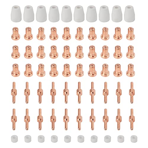 HEROCUT PT31 Plasma Consumables, Fit CUT35 CUT40 CUT45 CUT50 with Plasma Cutter Torch PT31 LG40 (70 Pcs)