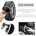 BWBWND Car Tire Shine Applicator, High-Density Sponge Tyre Dressing Applicator Pad with Curved Handle, Reusable Wheel Polishing Brush Auto Detailing Foam for Applying Tire Shine