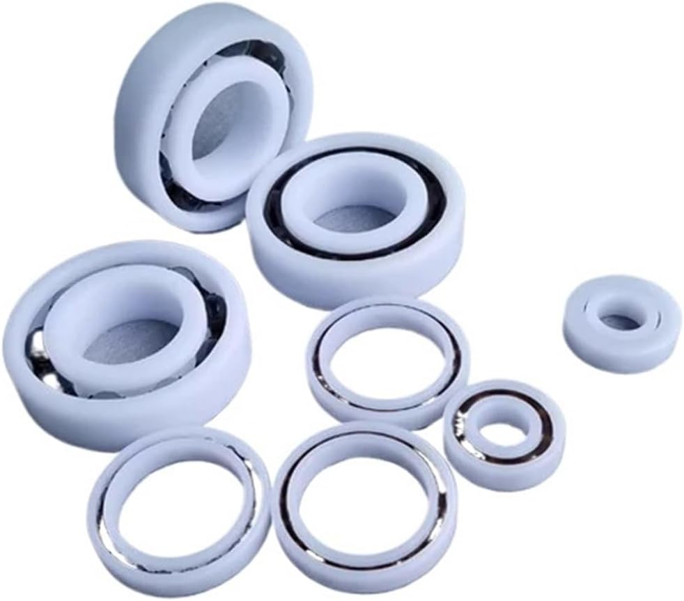 1pcs Waterproof Insulation POM Plastic Bearing 6200 6201 6202 6203 6204 6205 6206 6207 6208(6205 25x52x15)