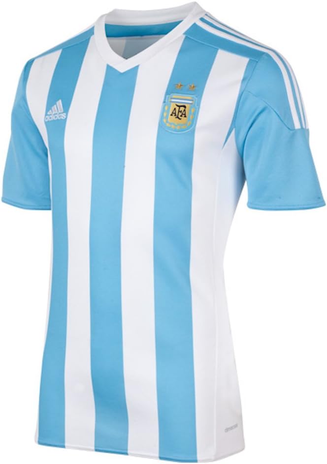 adidas Argentina Home Soccer Jersey, White/Sky (X-Large)