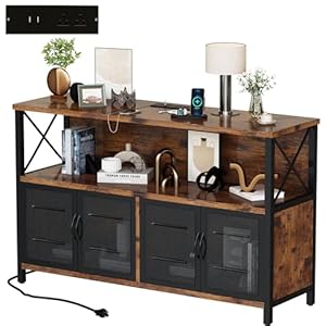 Awqmretrosideboardbuffetcabinetwithpoweroutletusbportindustrialwoodfarmhousecoffeebarcabinetwithstorageconsoletableforkitchendiningroomlivingroomhallwayorentrance Urban Country Home Decor Awqm retro sideboard buffet cabinet with power outlet usb port industrial wood farmhouse coffee bar cabinet with storage console table for kitchen dining room living room hallway or entrance urban country home decor