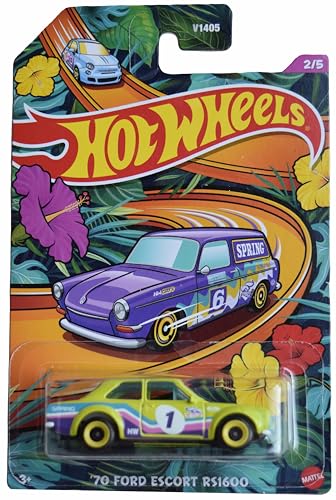 Hot Wheels Ford Escort RS1600 Verde 1:64 miniatura 1