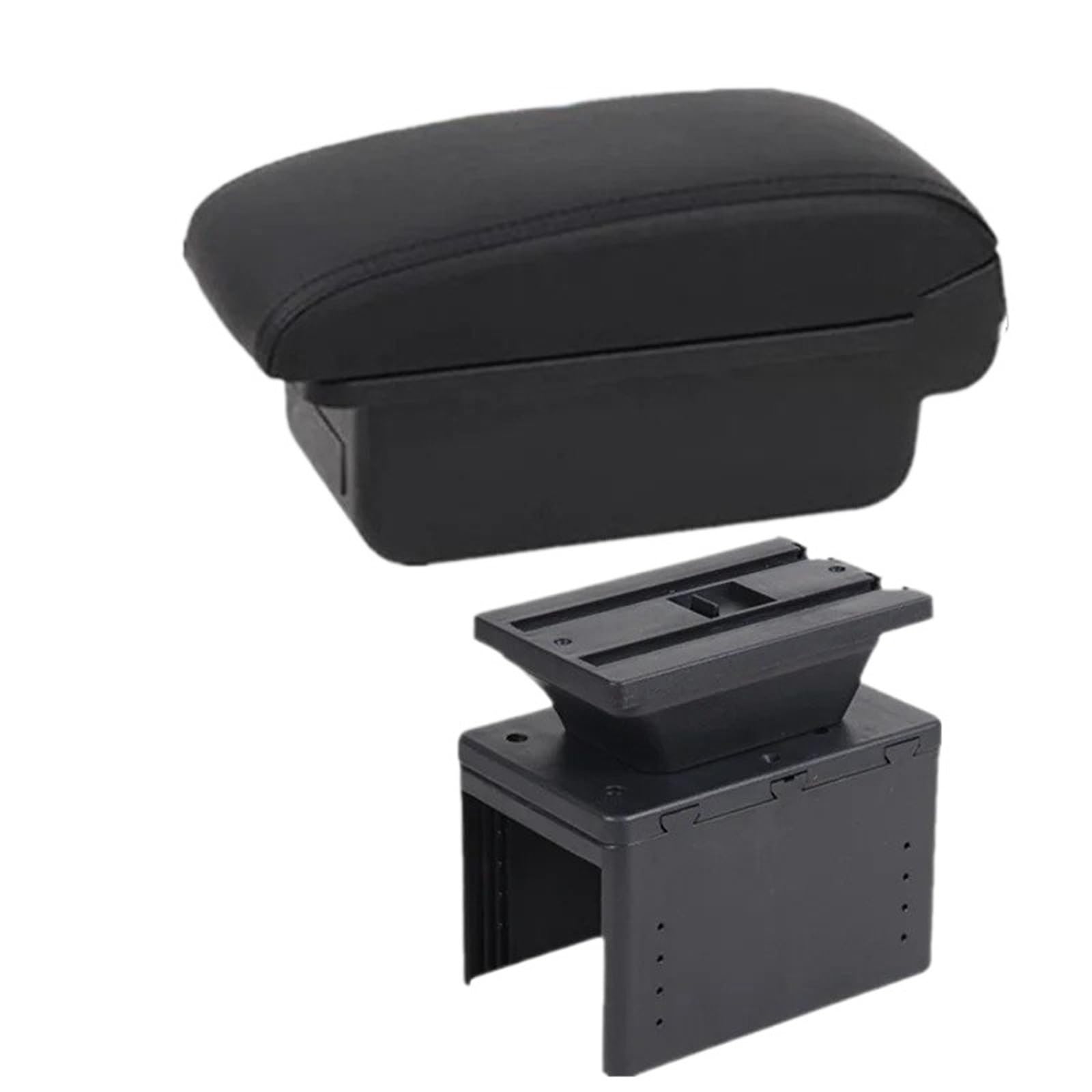 AWGNTQQ Car Armrests For TT Coupe Car Armrest Box Center Storage Interior Retrofit Parts Accessories(A2 black line No USB)