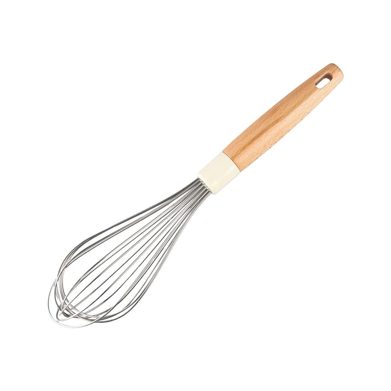 Frusta da Cucina Sbattitore Manuale Frullino for Le Uova Manuale da Cucina, Montalatte Portatile, Manico in Legno, Macchina for Schiuma, Frullatore for caffè Frullatore Efficiente
