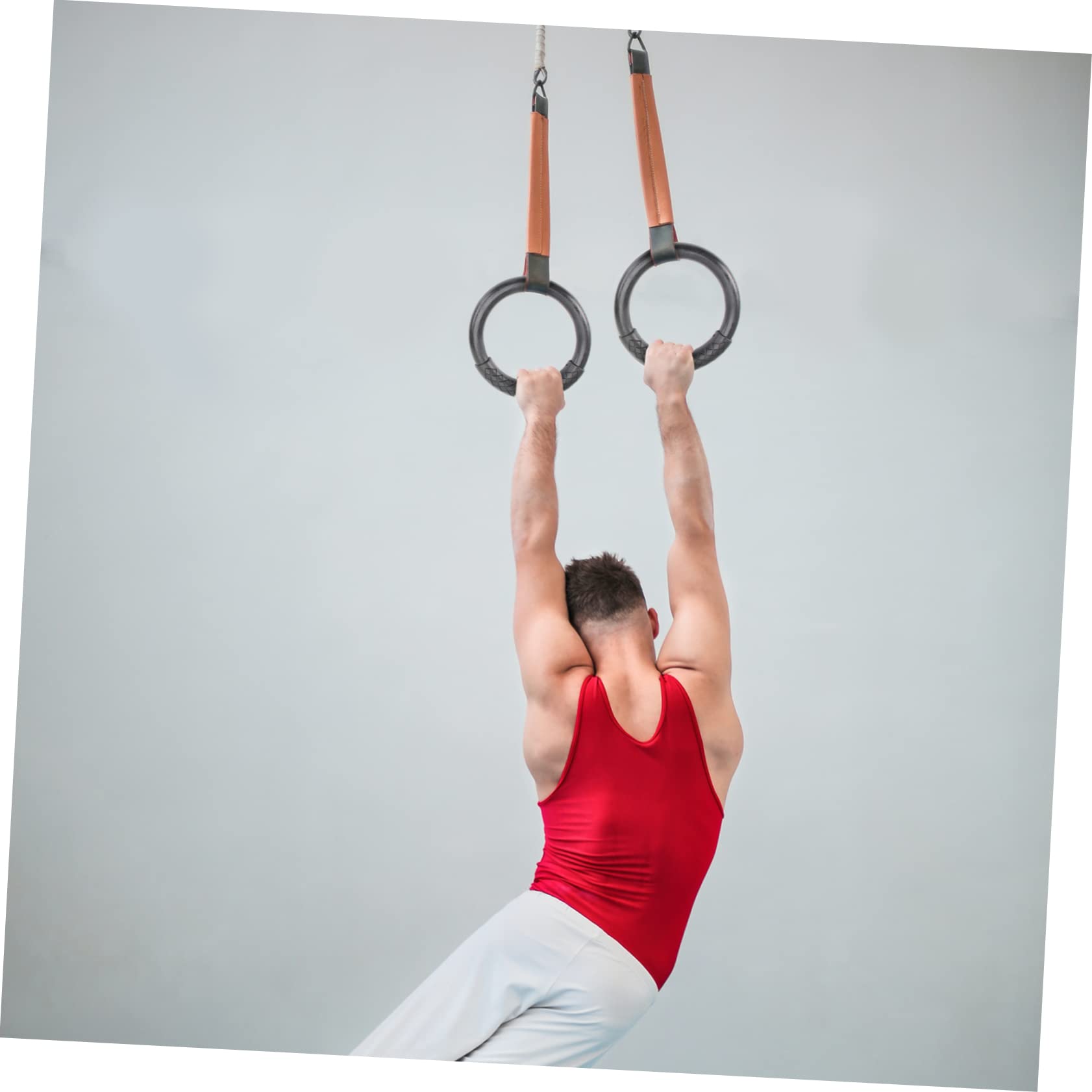 ibasenice Full Body Workout Gymnastics Rings Fitness Ring for Home Gym Accessory Muscle Strengthening