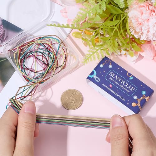 Alambres de cobre para hacer joyas bordados y abalorios SUNNYCLUE de colores 50G 4