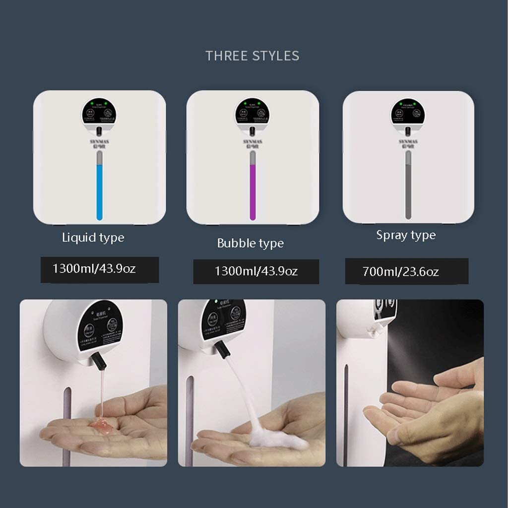Dispensador Jabon Dispensador Automático De Jabón Con Sensor, Dispensador De Ducha Montado En La Pared O En La Encimera, Escuela/hotel/baño De Hotel/hogar Alimentado Por Batería Dosificador Jabon Baño