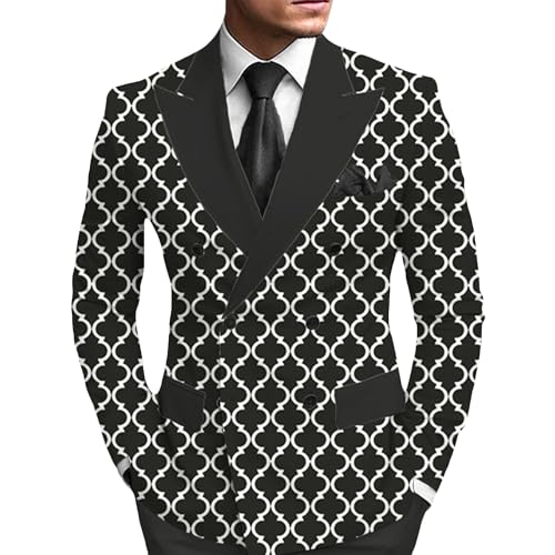 Plaid Print Blazers for Men Banquet Casual Slim Suit Jacket Stylish Versatile Performance Sport Coat