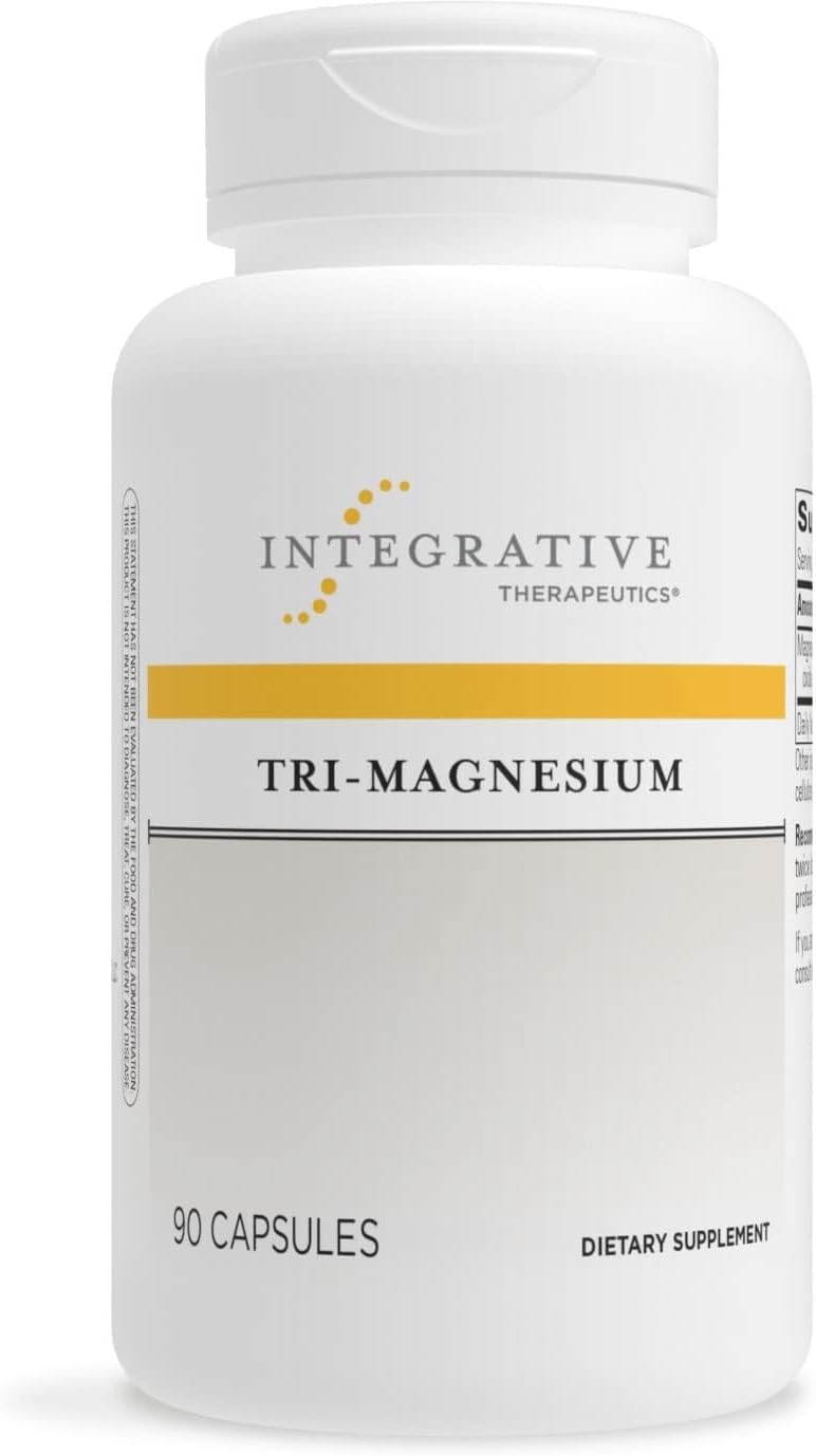 Integrative Therapeutics Tri-Magnesium – Supports Healthy Bones & Teeth* – Supports Cardiovascular & Neurological Function* – Promotes Calm* – 90 Capsules