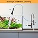 DXOPHIEX Gravel Vacuum for Aquarium Fish Tank Siphon Aquarium Water Changer with Three Metal Faucet Adapter and Long Hose 30 Feet