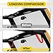 AUXMART Front Grab Handles Grab Bars for Jeep Wrangler 2007-2017 2/4 Door Solid Steel Red