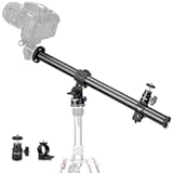 16&period;5" Tripod Extension Arm Horizontal Centre Column Extension Boom 28mm Tube with 360° Rotatable Rotating Base for Overhead Photography&comma; Macro Shooting&comma; Load up to 22lbs