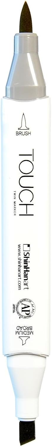 ShinHan Touch Twin Brush Markers Putty Y169 [Pack of 3 ]