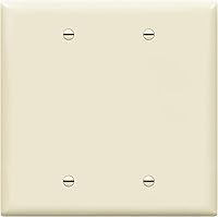 Vista 13 de ENERLITES - Cubierta de salida doble en blanco extra grande, placa de pared de dos bandas en blanco, tamaño grande, 2 bandas de 5.5 x 5.5 pulgadas