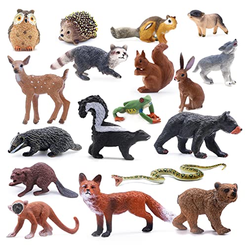 Jumbo Forest Animals 5 pc Wild Animal Figurines Set