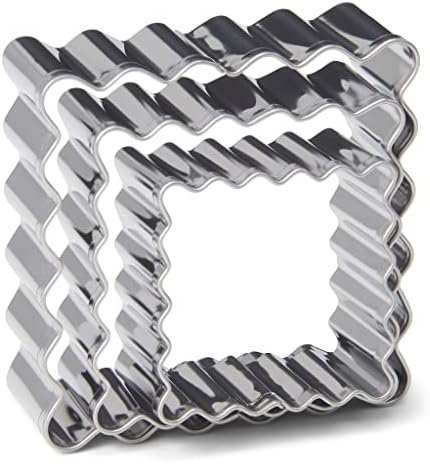 Stampo Per Dolci PATISSE INPA.03555 - In Acciaio Inox, Base Rimovibile, 25x25x7 Cm, Per Crostate E Torte - Foto 5