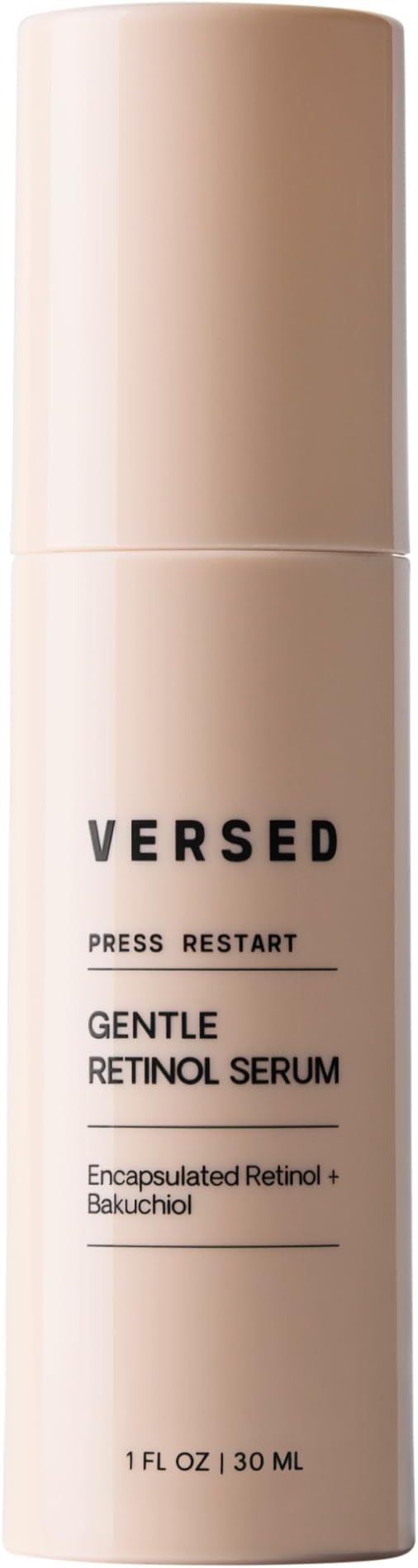 Versed Press Restart Gentle Retinol Serum - Bakuchiol Anti-Aging for Even Skin Tone, Fine Lines and Wrinkles for Sensitive Skin (Press Restart Retinol Serum - 1 Fl Oz (Pack of 1))