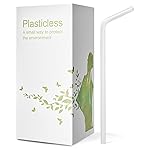 200 Count 8.25 Eco-friendly Bendable Compostable PLA Straws - KTOB Plasticless Biodegradable Flexible Drinking Straws