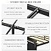 SHA CERLIN Queen Size Bed Frame with Modern Headboard, Heavy Duty Platform Metal Base with Square Footboard and 13 Strong Slats Support, No Box Spring Needed, Black