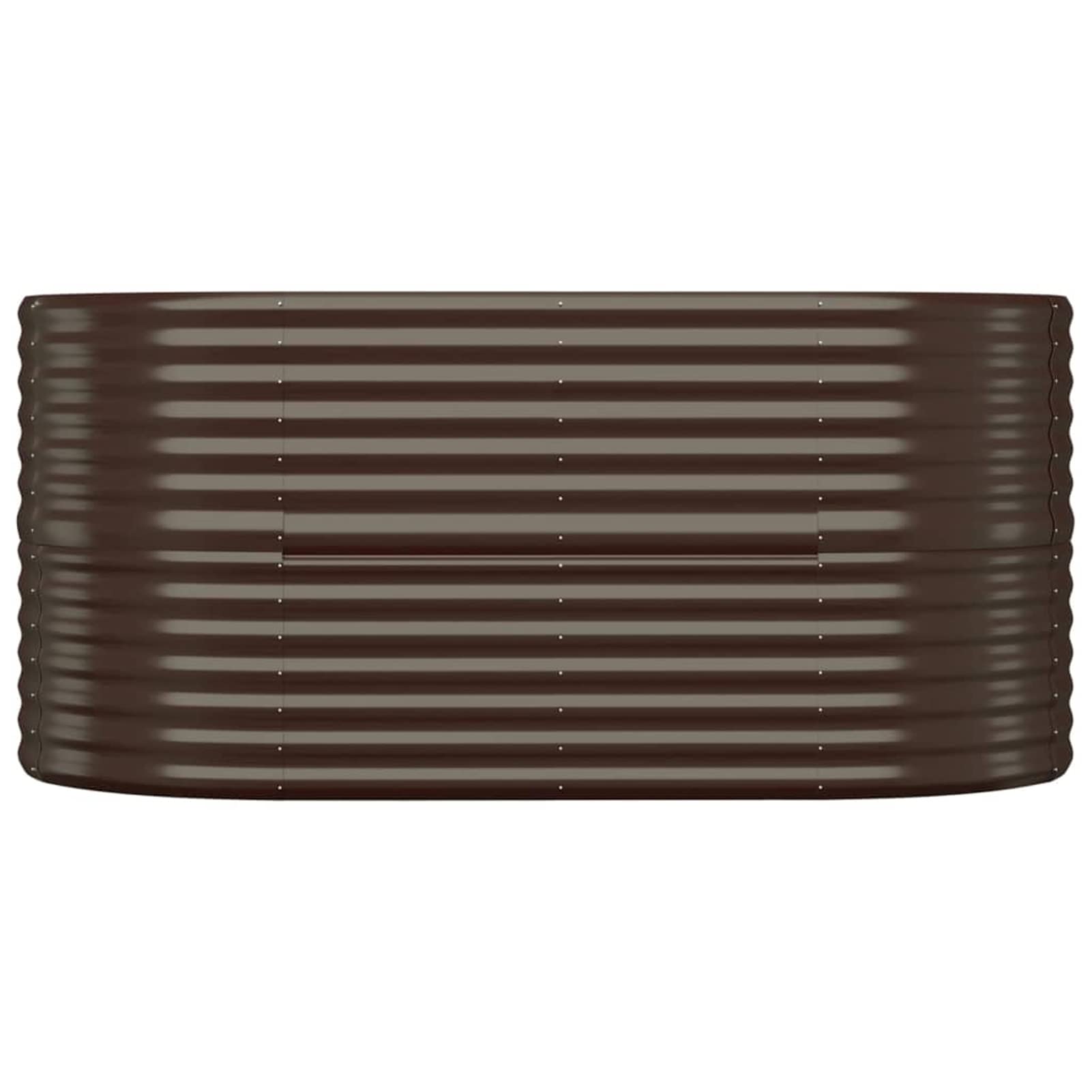 Jardinera Acero con Recubrimiento en Polvo, Huerto Urbano Terraza, Jardineras Exterior, Jardineria Maceteros, Mesa De Cultivo, Huerto En Casa, marrón 152x80x68 cm